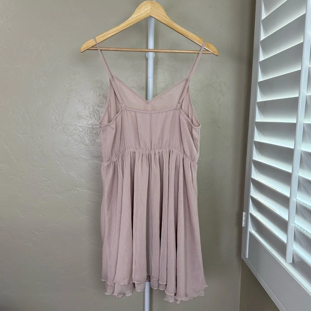 Commense Blush Pink Ruffle Mini Dress - Picture 8 of 13